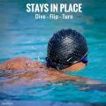 Swimming Cap Speedo Embossed Bubble for Men & Women long Hair. 