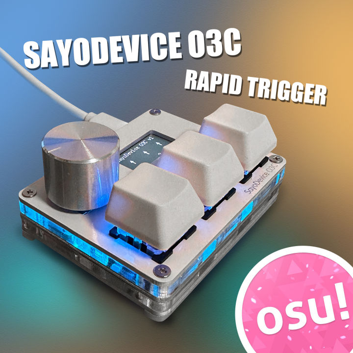 SayoDevice Rapid Trigger Magnetic Switches RGB Music Game Keyboard ...