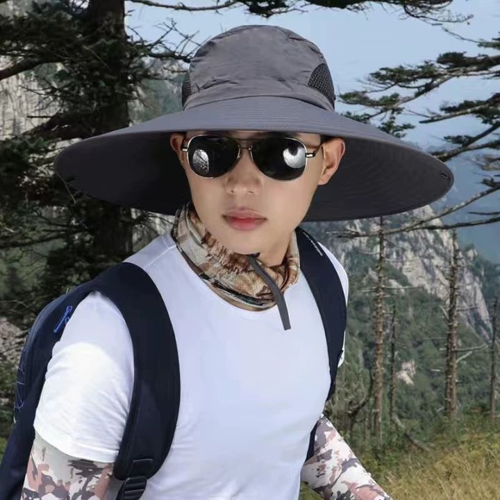 15cm%20Large%20Cap%20Polyester%20Sun%20Hat%20UV%20Protection%20Breathable%20Mesh%20Cap%20Foldable%20Fisher%20Hat%20Outdoor%20Fishing%20Hiking%20Beach%20Caps%20-%20Image%203