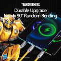 TRANSFORMERS TF-A03 3 in 1 Charging Cable 3.5A 100W Fast Charger Micro USB Type-C Data Cable For iPhone 14 Samsung Xiaomi Huawei. 