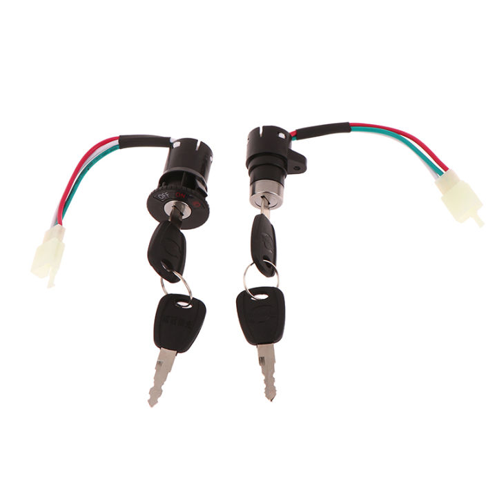 Universal Motorcycle E-bike Ignition Switch Key With Wire For ...