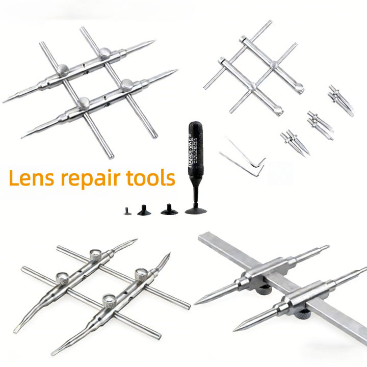 Adjustable Camera Lens Spanner Wrench 3 Tips Flat Opening Open Repair Tool Set for    Pentax Lens Remover