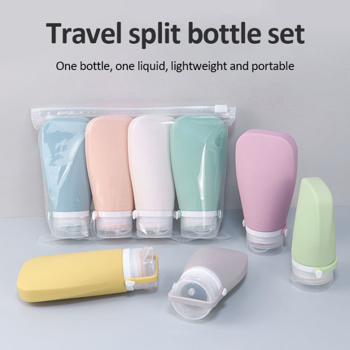 Silicone Travel Split Bottle Lotion Toner Cream Makeup Dispensing ...