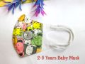 Baby Face Mask 1-12 Years 3D Cartoon Printed Tissue Fabric Washable and Reusable Baby Face Mask. 