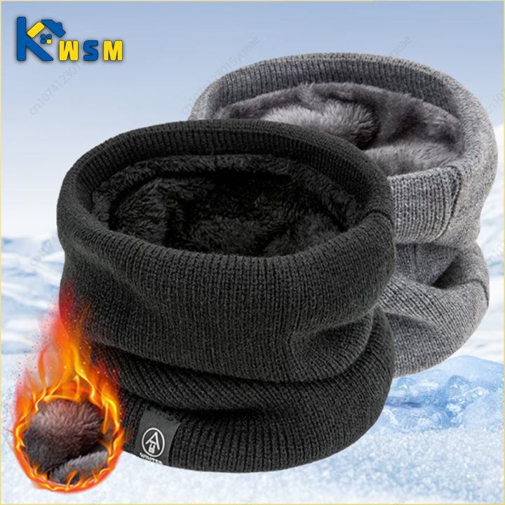 Winter Neck Warmer Scarf Fleece Lined Windproof Gaiter Soft Thermal Insulation for Men Women Halloween Christmas Gift Accessory