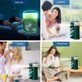 Portable Fan Air Conditioners Upgraded Version USB Electric Fan LED Night Light Water Mist Fun 3 In 1 Air Cooler Humidifie For Home. 