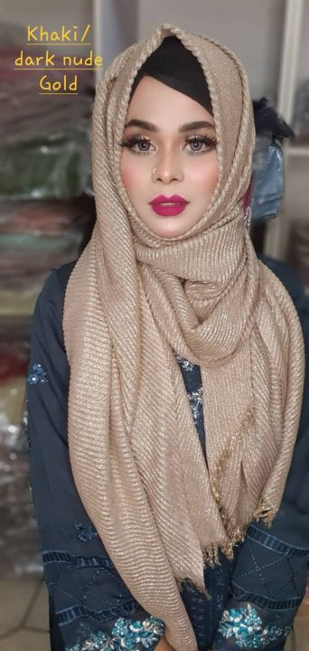 dark gold hijab