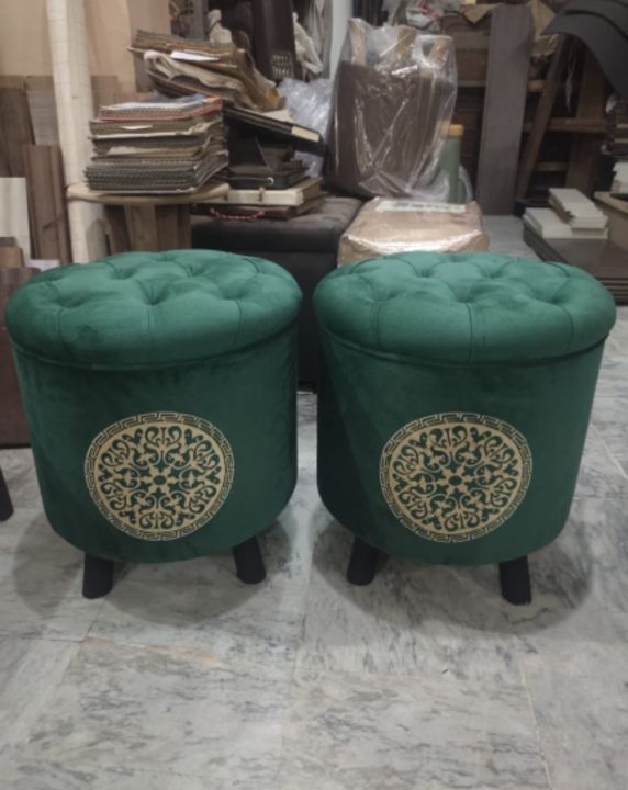 Wooden%20Ottoman%20puffy%20stool%20pair%20(Round%20shape)%20(Pack%20of%202)%20-%20Image%203