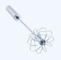 Hand Egg Beaters Stainless Steel  Semi Automatic Rotary Beater. 
