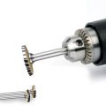 T-Shaped  Steel Grinding Head With 3mm Handle Hard Alloy Rotary File Woodworking Metal Carving Slotting Milling Cutter. 