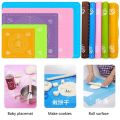Silicone Roti Mat Extra Thick Non Stick Baking Mat Non Stick Rolling Dough with Measurements-Non Slip,Kneading Mat, Counter Mat,Dough Rolling Mat,Oven Liner,Pie Crust Mat. 