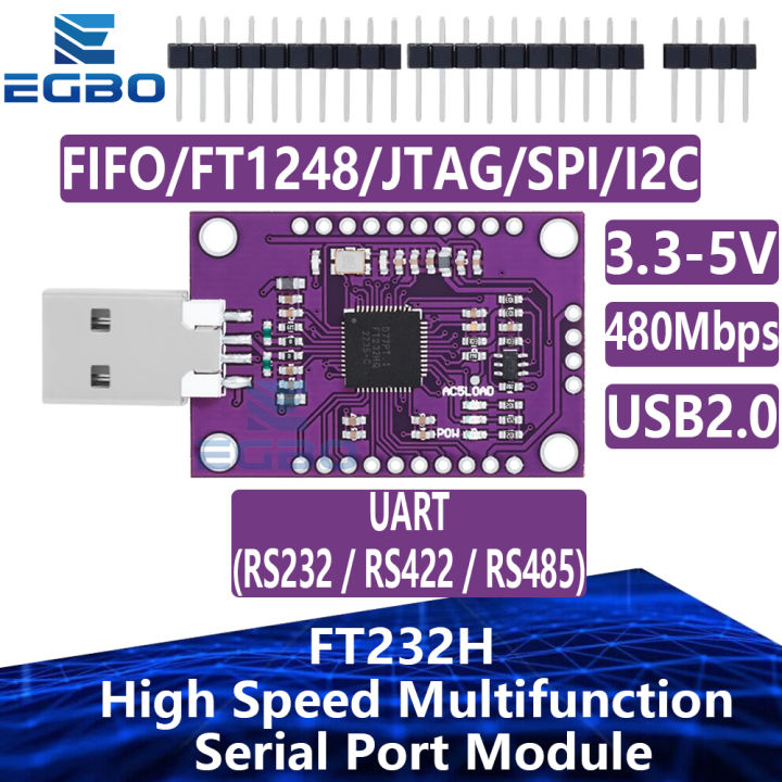 NEW MCU FT232H USB to JTAG UART FIFO SPI I2C High Speed Multifunction ...