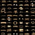 22/44Pcs/Set Fashion Simple Heart Flowers Leaf Rings Set For Women Mix Style Trendy Geometry Daily Jewelry Party . 