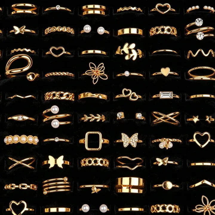 22/44Pcs/Set%20Fashion%20Simple%20Heart%20Flowers%20Leaf%20Rings%20Set%20For%20Women%20Mix%20Style%20Trendy%20Geometry%20Daily%20Jewelry%20Party%20%20-%20Image%204
