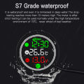 Motorcycle painel digital moto universal temperature clock Mini full screen thermometer 4 in 1 Touch screen meter. 
