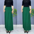 Office Lady's Loose Elegant Chic Thin Wide Leg Pants Summer Fashion Trend Trousers All-Match Women's Pants With Pockets Buttons. 