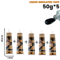 Black Waterproof Liquid Electrical Tape Rubber Insulating Cable Wire Coat Glue Insulation Adhesives Sealer Home Fix Line Glue. 