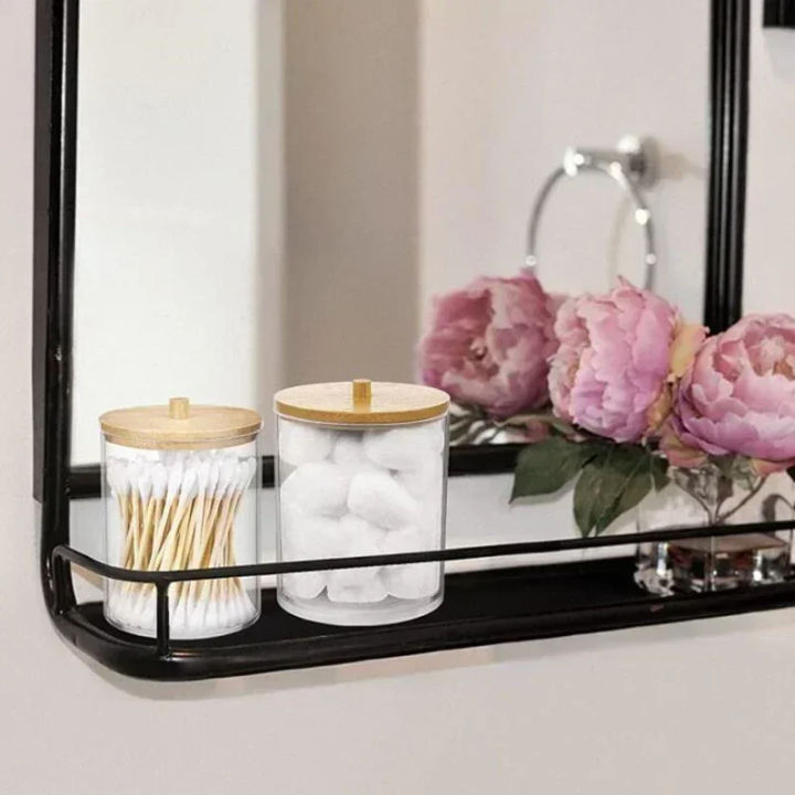 Acrylic%20Storage%20Box%20Bathroom%20Jar%20Makeup%20Organizer%20Cotton%20Round%20Pad%20Holder%20Cotton%20Swab%20Box%20Qtip%20Holder%20Dispenser%20with%20Bamboo%20Lid%20-%20Image%204