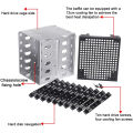 5.25 Inch To 5 X 3.5" SATA SAS HDD Cage Rack Hard Drive Disk Enclosure With Fan HardDrive Disk Tray Caddy Adapter.