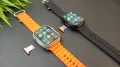 Ultra S9/S8,T900 ultra Smart Watch Dual Camera 5G Smart Watch 2.08 inch Waterdrop Display Dual Camera Calling Feature Google Playstore, Youtube Facebook Messenger Tiktok IMO Wifi RAM 4GB,8GB, ROM 64GB Android 9 1000mAh Battery Smartwatch for Men and Women. 