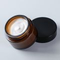 3PCS/5PCS brown glass cosmetic jar with lid, leak proof and UV resistant, reusable, portable beauty storage..