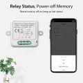 Smart Matter WiFi 1 CH Swtich Module DIY Bulb Circuit Breaker App Remoter Support Homekit Siri Google Home Alexa Voice Assistant.