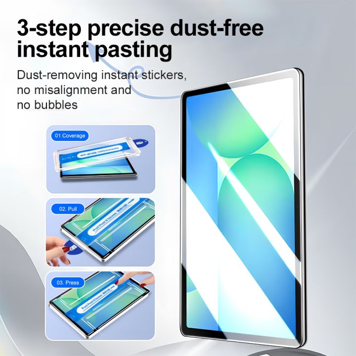 Tempered%20Glass%20Screen%20Protector%20Dust%20Free%20For%20%20%20Tab%20A8%20A9%20Plus%20S10%20FE%20Plus%20S7%20S8%20S9%20S6%20Lite%20One%20Click%20Dust%20Free%20-%20Image%206