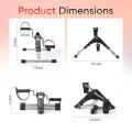 Fitness Mini Cycle Pedal Exerciser with Fixing Straps Adjustable Resistance Levels and Digital Display Compact & Portable Design (Black).