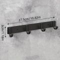 1 Piece Kitchen Facilities Black Aluminum Wall Hook-Perfect For Placing Spatulas And Kitchen Supplies In The Kitchen.