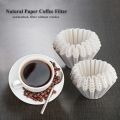50/100pcsHand Brewed Drip Filter Coffee Filter Paper, Fits B75 Coffee Dripper & 1-2 Cups Wave Dripper Coffee Filter Papers.