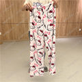 KT Cat Kitty Pajamas Black Anime Flannel Women Warm Woolen Whitecartoon Casual Home Pants Autumn Fashion Trousers Gifts. 