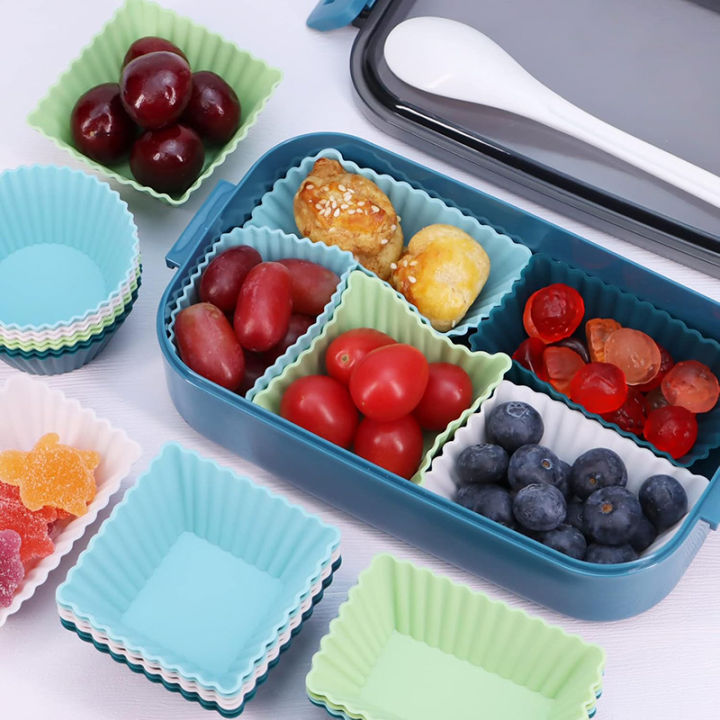 4/10/12Pcs%20Reusable%20Silicone%20Cupcake%20Baking%20Cups%20Non-Stick%20Muffin%20Liners%20Molds%20Sets%20Bento%20Lunch%20Box%20Dividers%20Pastry%20Cake%20Molds%20-%20Image%204