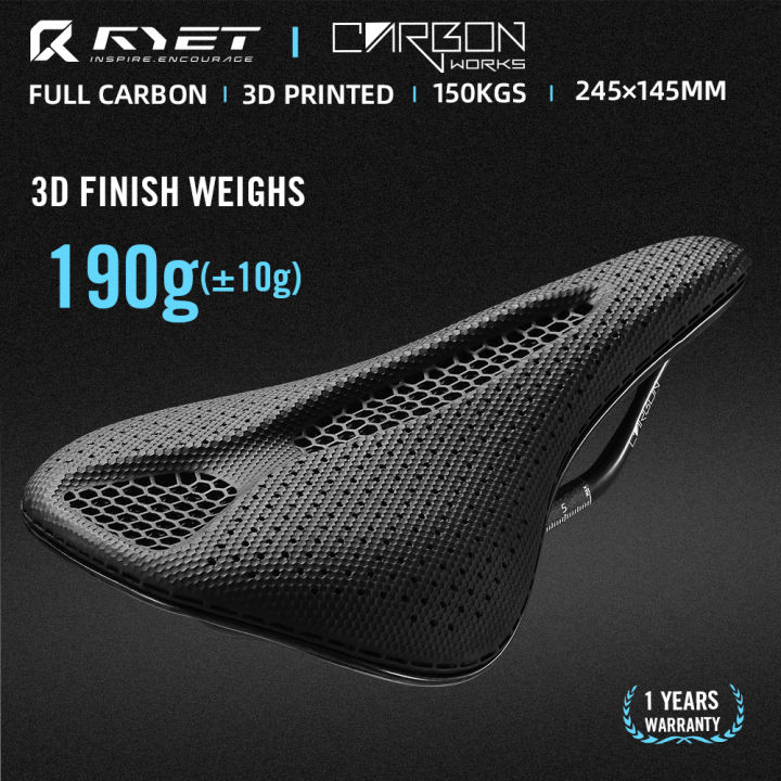 RYET%20Carbon%203D%20Printed%20Saddle%20145/155MM%20130g%207*9%20Bike%20Seating%20For%20Men%20Women%20Triathlon%20Road%20MTB%20Mountain%20Gravel%20Cycling%20Parts%20-%20Image%203