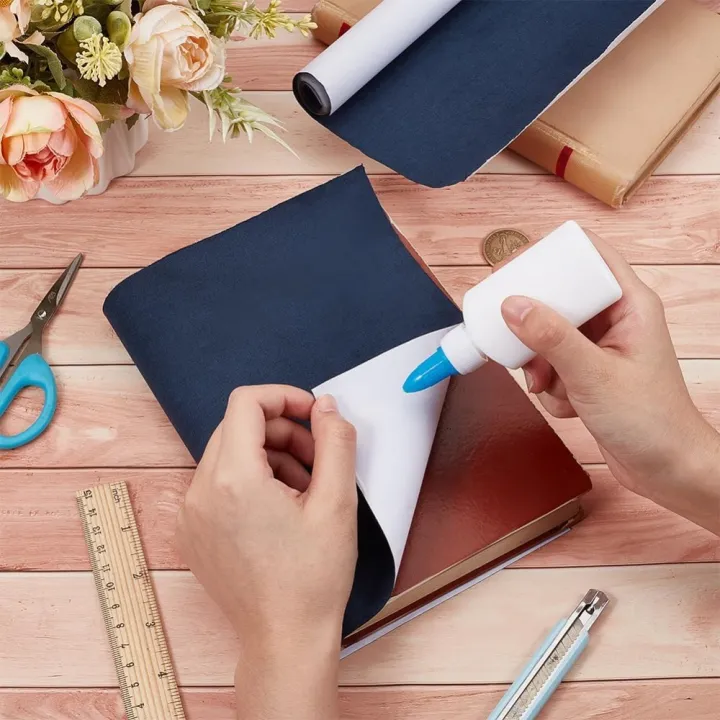 51x11.8%20Inch%20Navy%20Blue%20Book%20Cloth%20Paper%20Backed%20Book%20Cover%20Suede%20Fabric%20Surface%20Bookbinding%20Book%20Cloth%20for%20Book%20Binding%20Supplies%20-%20Image%203