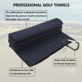 Golf Towel Microfiber Fabric For Golf lovers Soft Absorbent Golf Club Cleaner Rag Clip Golf Accessories Golf Club Cleaning Towel.