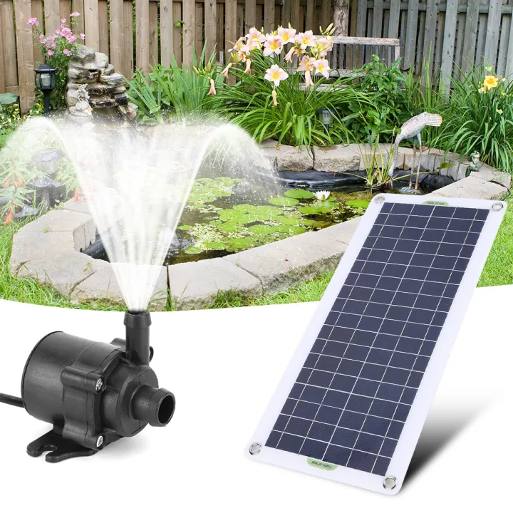30W%20800L/H%20DC%2018V%20Low%20Noise%20Brushless%20Solar%20Water%20Pump%20Set%20for%20Garden%20Pool%20Pond%20Bird%20Bath%20Outdoor%20Waterfall%20Fountain%20Decoration%20-%20Image%203