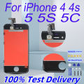 5s 4 4s LCD Display For iPhone 4 4S touch srceen Digitizer Replacement For iPhone 5 5c 5s SE 4s 4 LCD Display No Dead Pixel. 