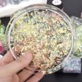 Luminous Nail Glitter Sequin Polymer Clay Mixed Flower Gillter Sequin Fluorescent Flake Glow In The Nail Art Manicure Decor. 