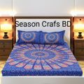 New Design Panel Bedsheet king size (8feet/7.5feet) with 2 pillows cover from Season Craft BD.