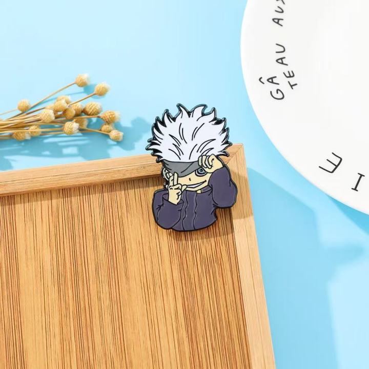 Gojo%20Satoru%20Itadori%20Yuji%20Enamel%20Pins%20Anime%20Role%20Eye%20Mask%20Figure%20Manga%20Brooches%20Badge%20Cartoon%20Jujutsu%20Kaisen%20Accessories%20Jewelry%20-%20Image%202