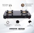 Instacook 2 Burner Automatic Glass Top Gas Stove (QUEEN). 