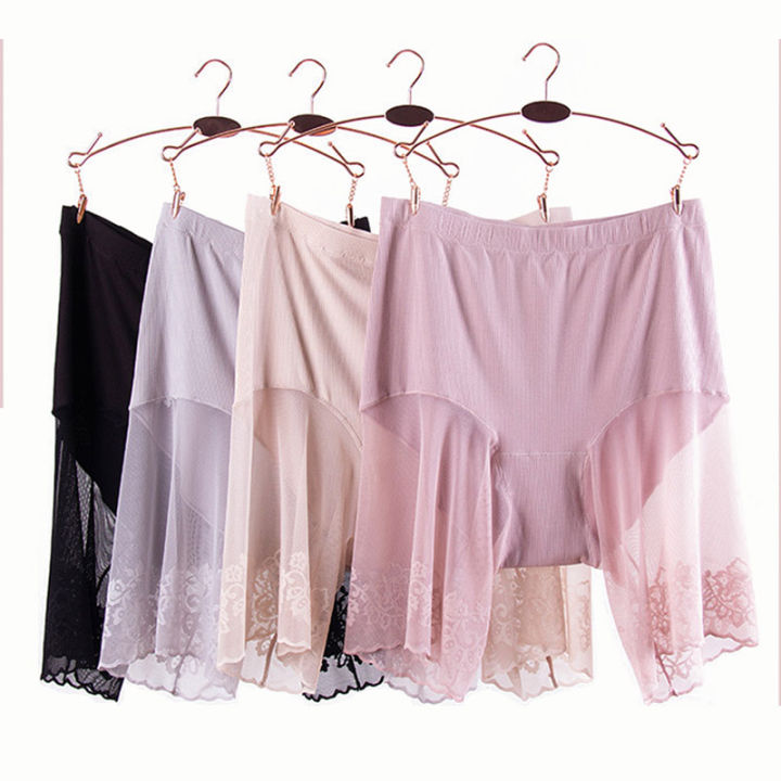 60-115%20KG%20Plus%20Size%20Safety%20Short%20Pants%20Summer%20Women%20Seamless%20Underskirt%20Shorts%20Anti%20Rub%20Thigh%20Boyshorts%20%20Lace%20Women%20Boxers%20-%20Image%203