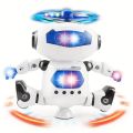Wholesale 2024 New Children Intelligent Educational Battery Operated Electric Smart Light Music Walking Toy Dancing Robots Kids. 