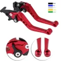 Universal For YAMAHA Honda Suzuki CNC Motorcycle Adjustable Brake Clutch Levers Motorbike Brake Lever Handle Bar Motor Grips. 