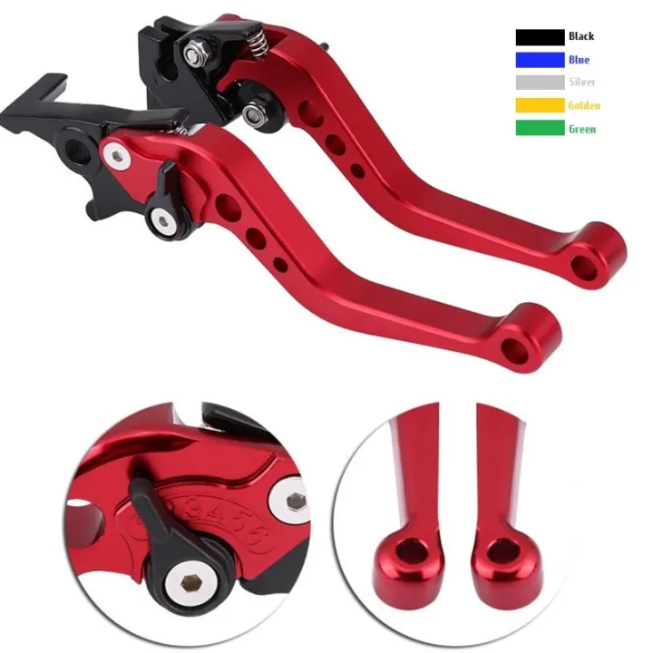 Universal For YAMAHA Honda Suzuki CNC Motorcycle Adjustable Brake Clutch Levers Motorbike Brake Lever Handle Bar Motor Grips