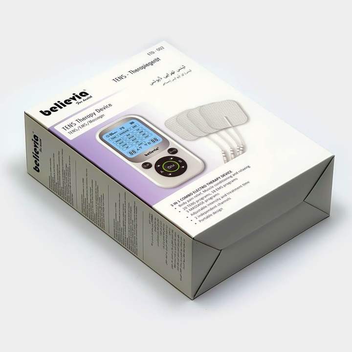 Digital Tens Therapy Device Believia 3 in 1 ETD-002 Tens/Ems/Massage