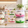 (Doi) Yogurt Maker-Automatic Stainless Steel - ABS + PP - 220-240V - 15W - 1L Capacity - On/Off Switch - Light Indicator - 7-9 Hours Preparation Time ..