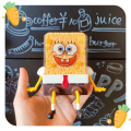 SpongeBob SquarePants Dish Washing Brush Sponge Kitchen Supplies Drain Rack Cleaning Dishes Brushes Reusable Scrub Scouring Pad. 