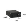 YJCO Digital Mini Power Amplifier TPA3116 HiFi Stereo Amp Audiophile-Grade Class D 2.0 Channel 50Wx2 D50C.