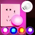 10pcs USB Plug Lamp Computer Mobile Power Small Book Lamps LED Eye Protection Reading Light Round Light Night Light. 